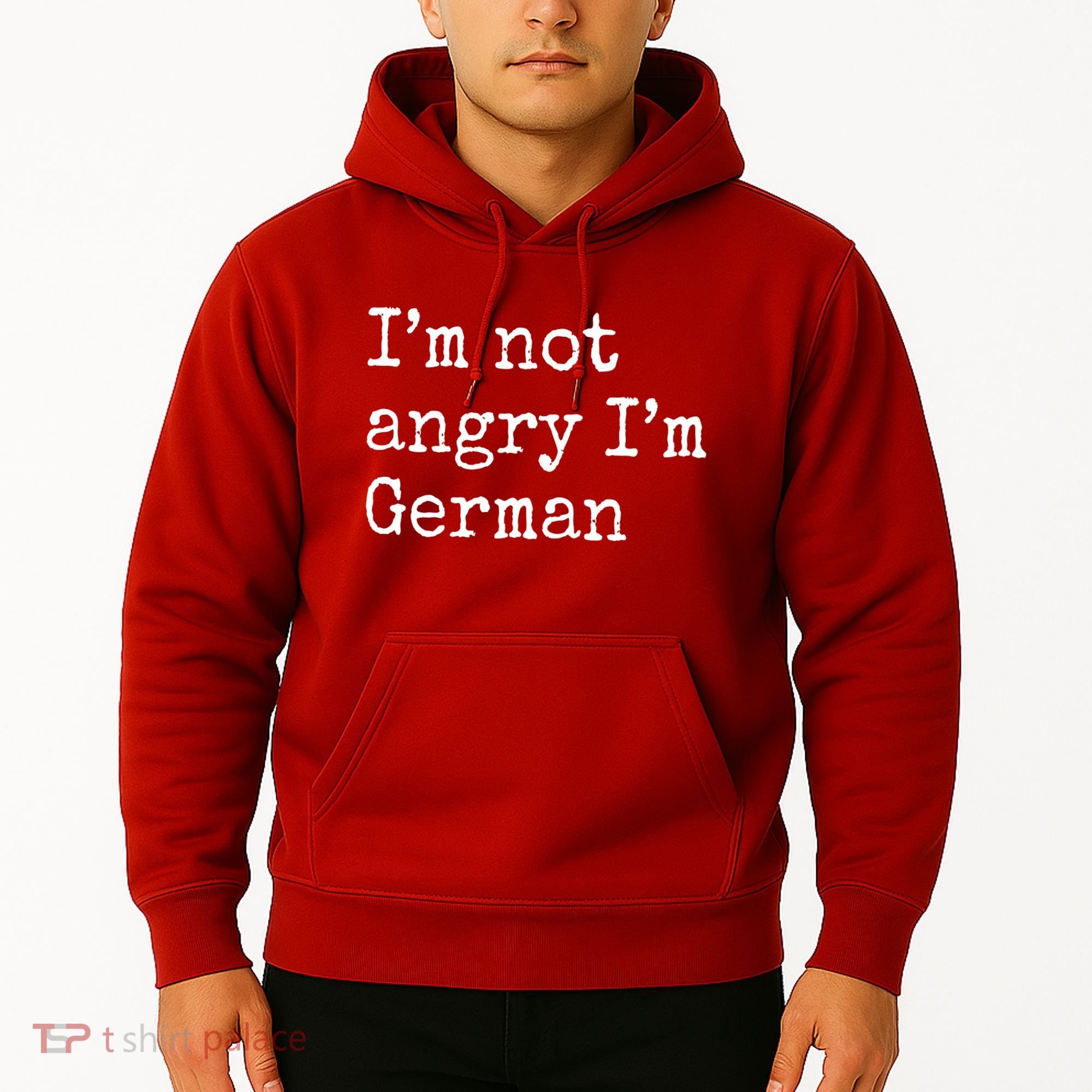 Im Not Angry Im German Funny Oktoberfest Hoodie