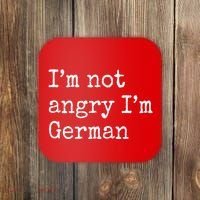 Im Not Angry Im German Funny Oktoberfest Coaster thumb 0