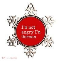 Im Not Angry Im German Funny Oktoberfest Ornament thumb 0