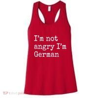 Im Not Angry Im German Funny Oktoberfest Women's Tank Top thumb 0