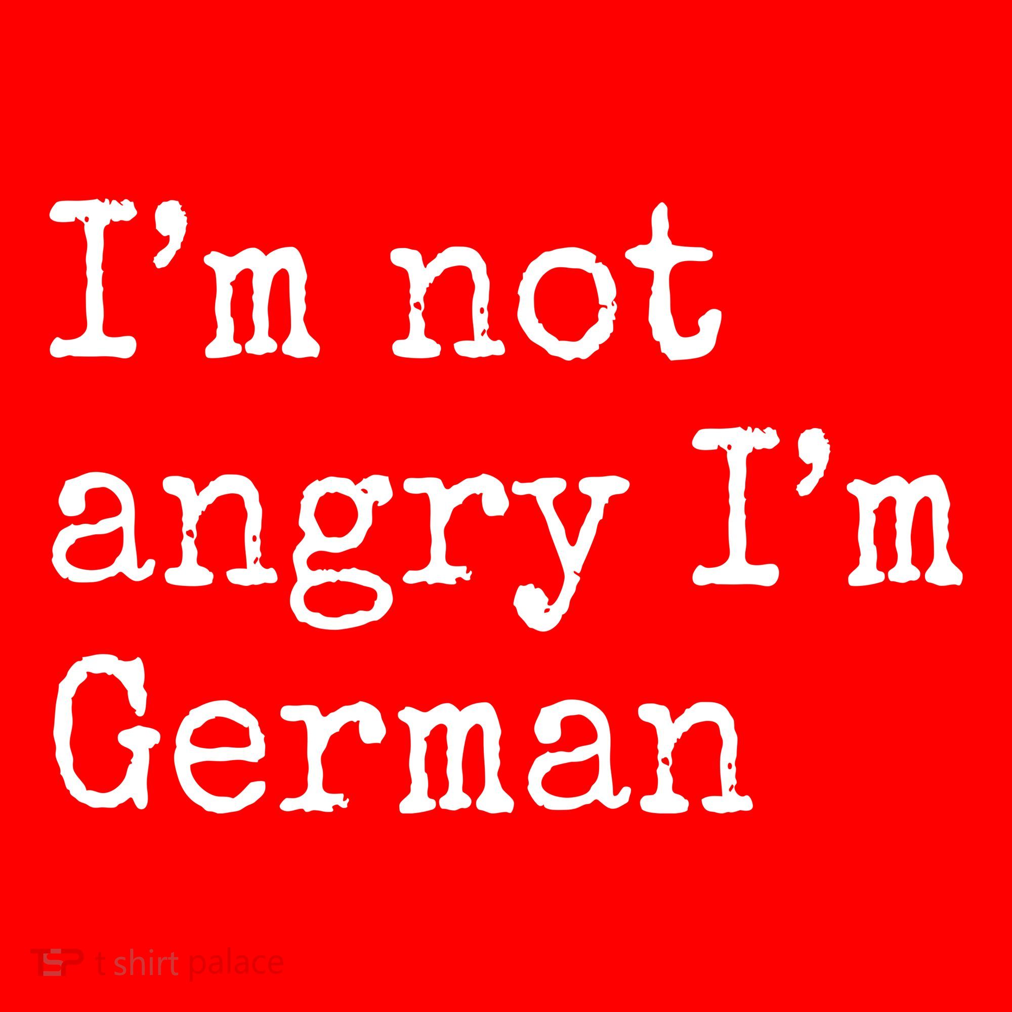 Im Not Angry Im German Funny Oktoberfest Women's Tank Top