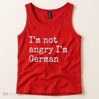 Im Not Angry Im German Funny Oktoberfest Tank Top thumb 2