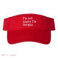 Im Not Angry Im German Funny Oktoberfest Visor thumb 0