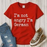 Im Not Angry Im German Funny Oktoberfest Women's T-Shirt thumb 3