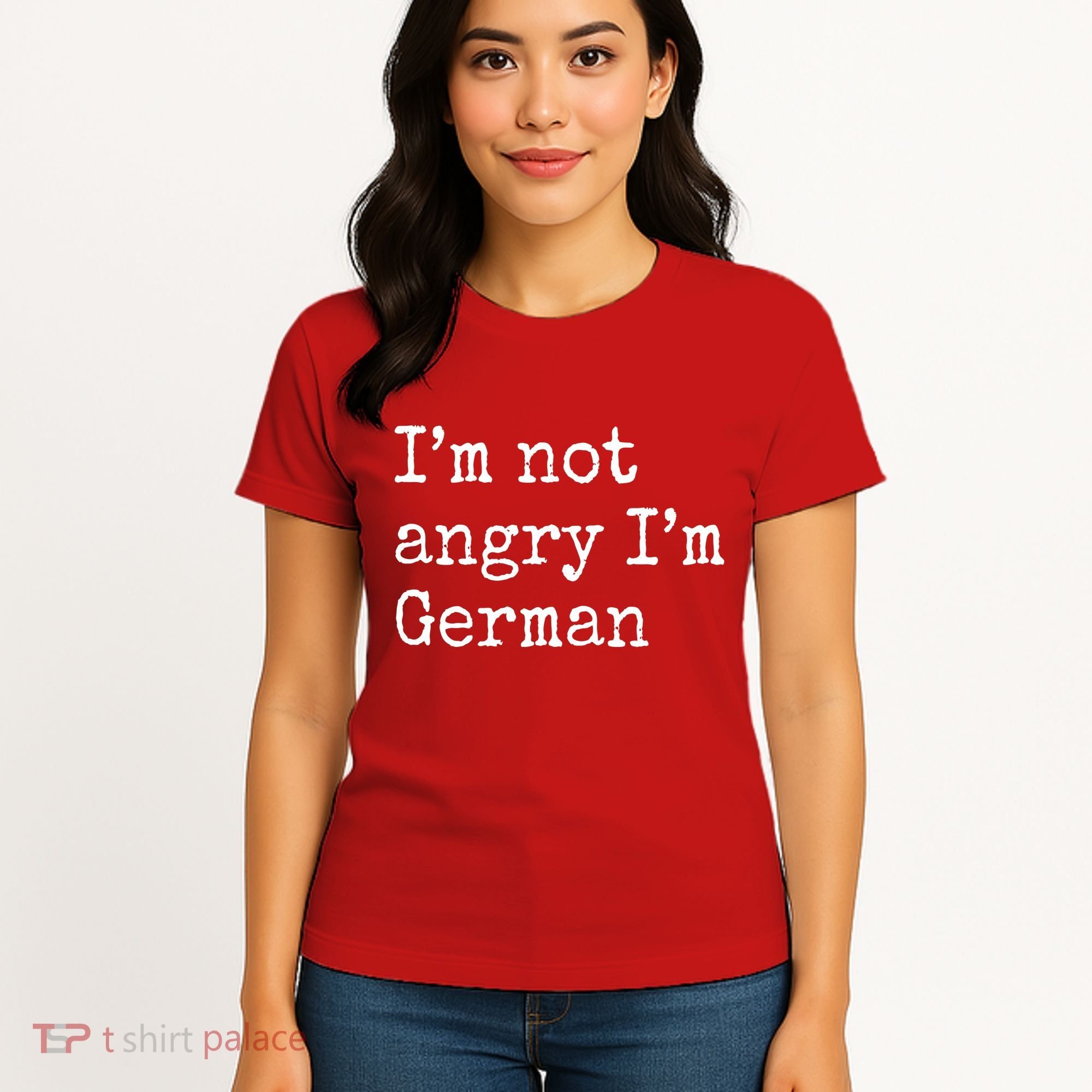 Im Not Angry Im German Funny Oktoberfest Women's T-Shirt