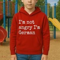 Im Not Angry Im German Funny Oktoberfest Kids Hoodie thumb 2