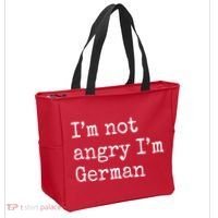 Im Not Angry Im German Funny Oktoberfest Tote Bag thumb 2