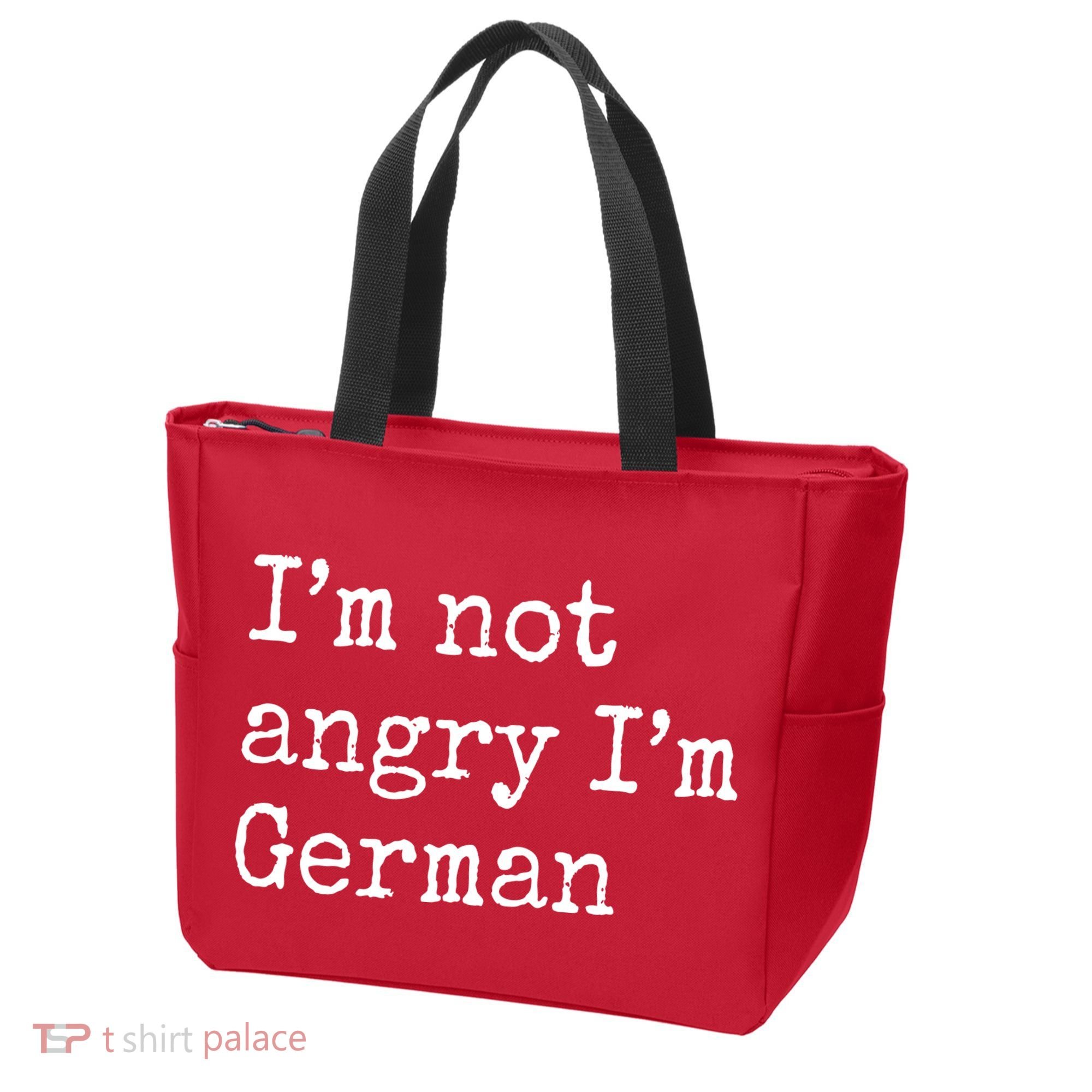 Im Not Angry Im German Funny Oktoberfest Tote Bag