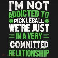 I'm Not Addicted Pickleball Gift For Pickleball Player Doggie Tank thumb 4