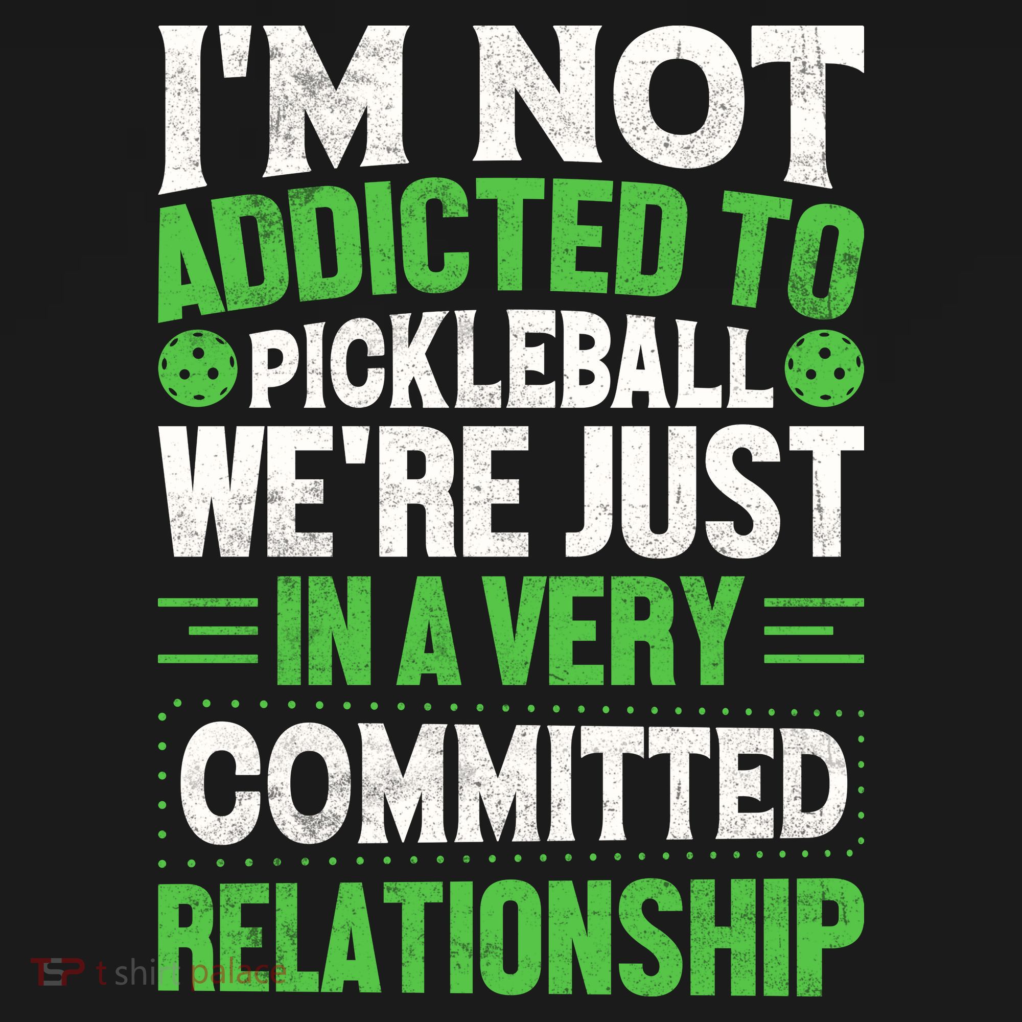 I'm Not Addicted Pickleball Gift For Pickleball Player USA-Made Doggie Bandana
