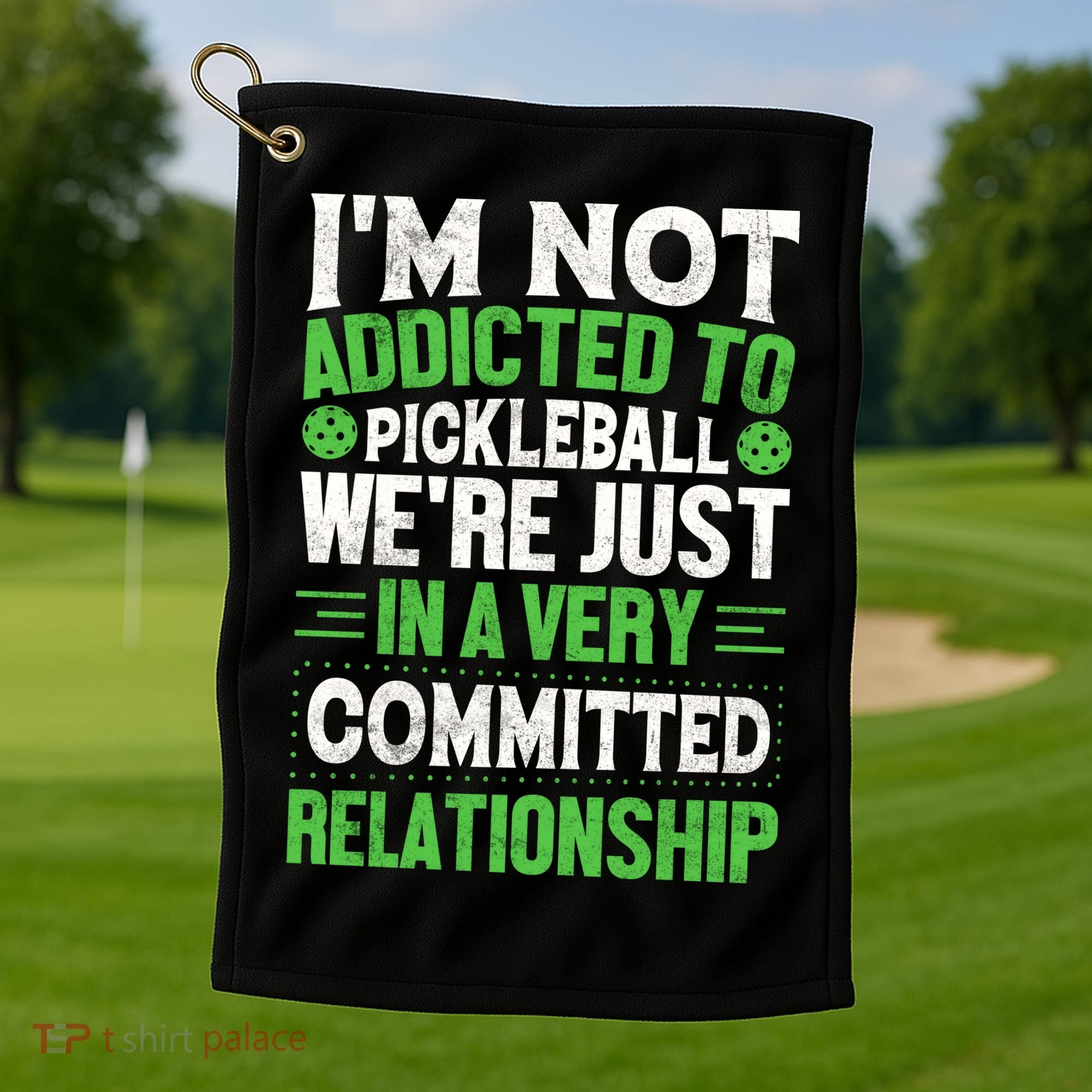 I'm Not Addicted Pickleball Gift For Pickleball Player Golf Towel