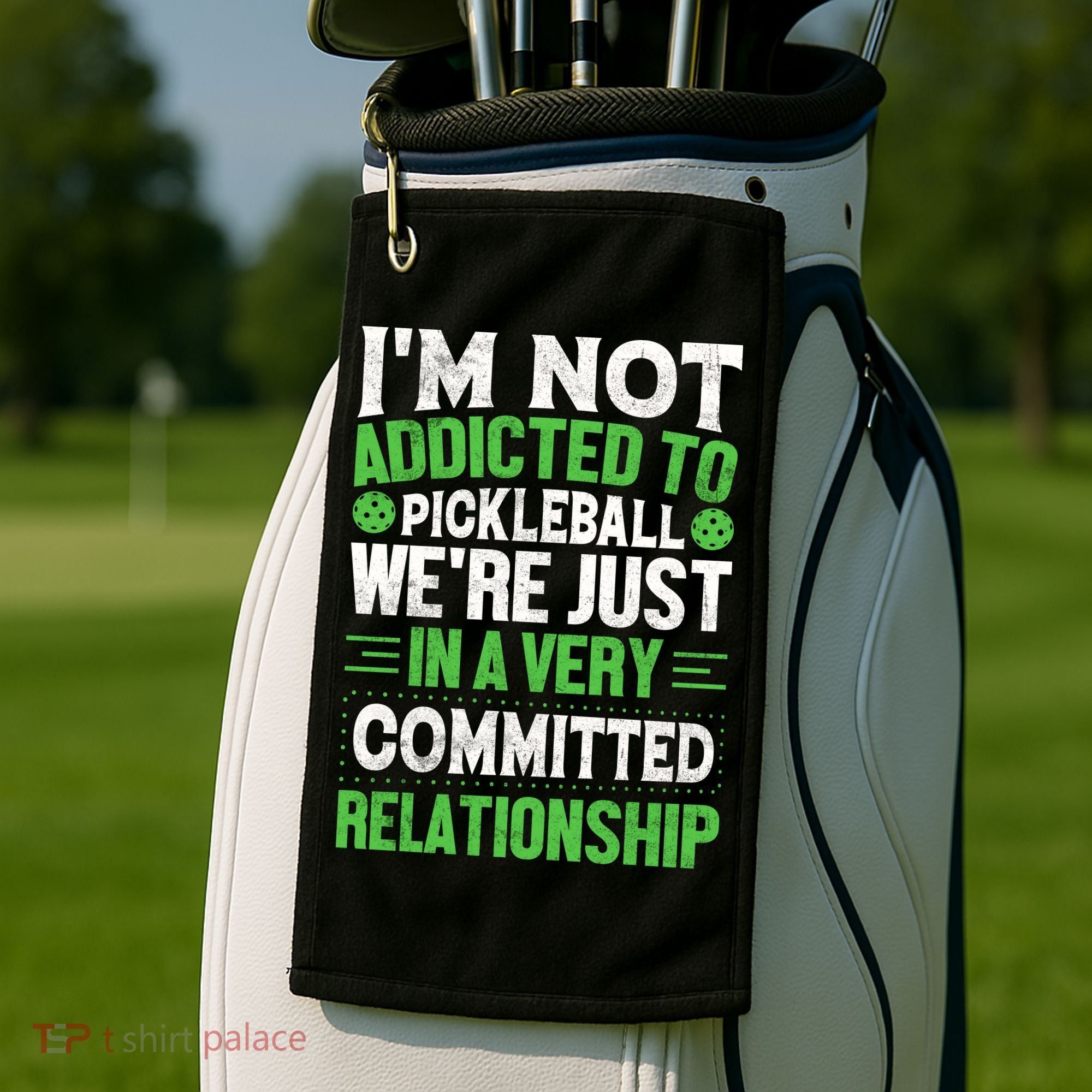 I'm Not Addicted Pickleball Gift For Pickleball Player Golf Towel