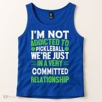 I'm Not Addicted Pickleball Gift For Pickleball Player Tank Top thumb 2