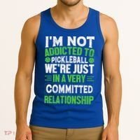 I'm Not Addicted Pickleball Gift For Pickleball Player Tank Top thumb 3