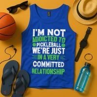 I'm Not Addicted Pickleball Gift For Pickleball Player Tank Top thumb 4