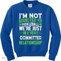 I'm Not Addicted Pickleball Gift For Pickleball Player Kids Sweatshirt thumb 0