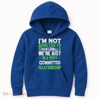 I'm Not Addicted Pickleball Gift For Pickleball Player Kids Hoodie thumb 0
