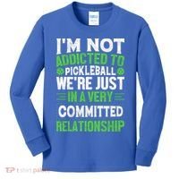 I'm Not Addicted Pickleball Gift For Pickleball Player Kids Long Sleeve Shirt thumb 0