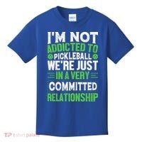 I'm Not Addicted Pickleball Gift For Pickleball Player Kids T-Shirt thumb 0