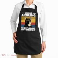 I'm Not Arguing I'm Explaining Why I'm Right Funny Cat Apron thumb 2