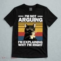 I'm Not Arguing I'm Explaining Why I'm Right Funny Cat T-Shirt thumb 5