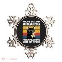 I'm Not Arguing I'm Explaining Why I'm Right Funny Cat Ornament thumb 0