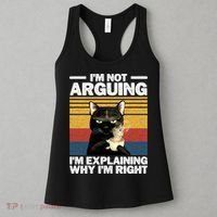 I'm Not Arguing I'm Explaining Why I'm Right Funny Cat Women's Tank Top thumb 3