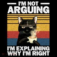 I'm Not Arguing I'm Explaining Why I'm Right Funny Cat Toddler Hoodie thumb 2