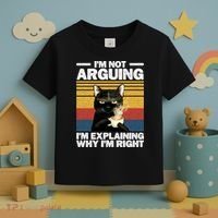 I'm Not Arguing I'm Explaining Why I'm Right Funny Cat Toddler T-Shirt thumb 3