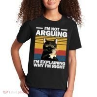 I'm Not Arguing I'm Explaining Why I'm Right Funny Cat Kids T-Shirt thumb 2
