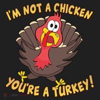 I'm Not A Chicken You're A Turkey Funny Thanksgiving Gift Women's Sweatshirt thumb 2