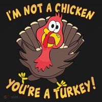 I'm Not A Chicken You're A Turkey Funny Thanksgiving Gift Pajama Set thumb 2