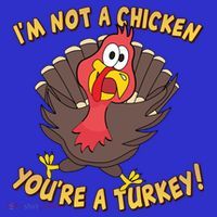 I'm Not A Chicken You're A Turkey Funny Thanksgiving Gift Hoodie thumb 2