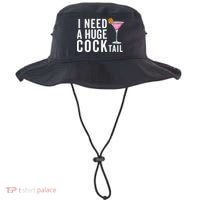 I Need A Huge Cocktail Funny Adult Humor Drinking Bucket Hat thumb 0