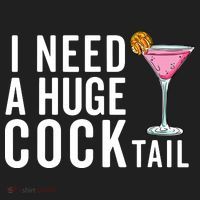 I Need A Huge Cocktail Funny Adult Humor Drinking Beanie thumb 2