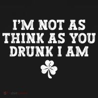 I'm Not As Think As You Drunk I Am Funny St Patricks Day Doggie Tank thumb 4