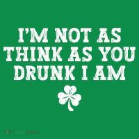 I'm Not As Think As You Drunk I Am Funny St Patricks Day Kids Sweatshirt thumb 2
