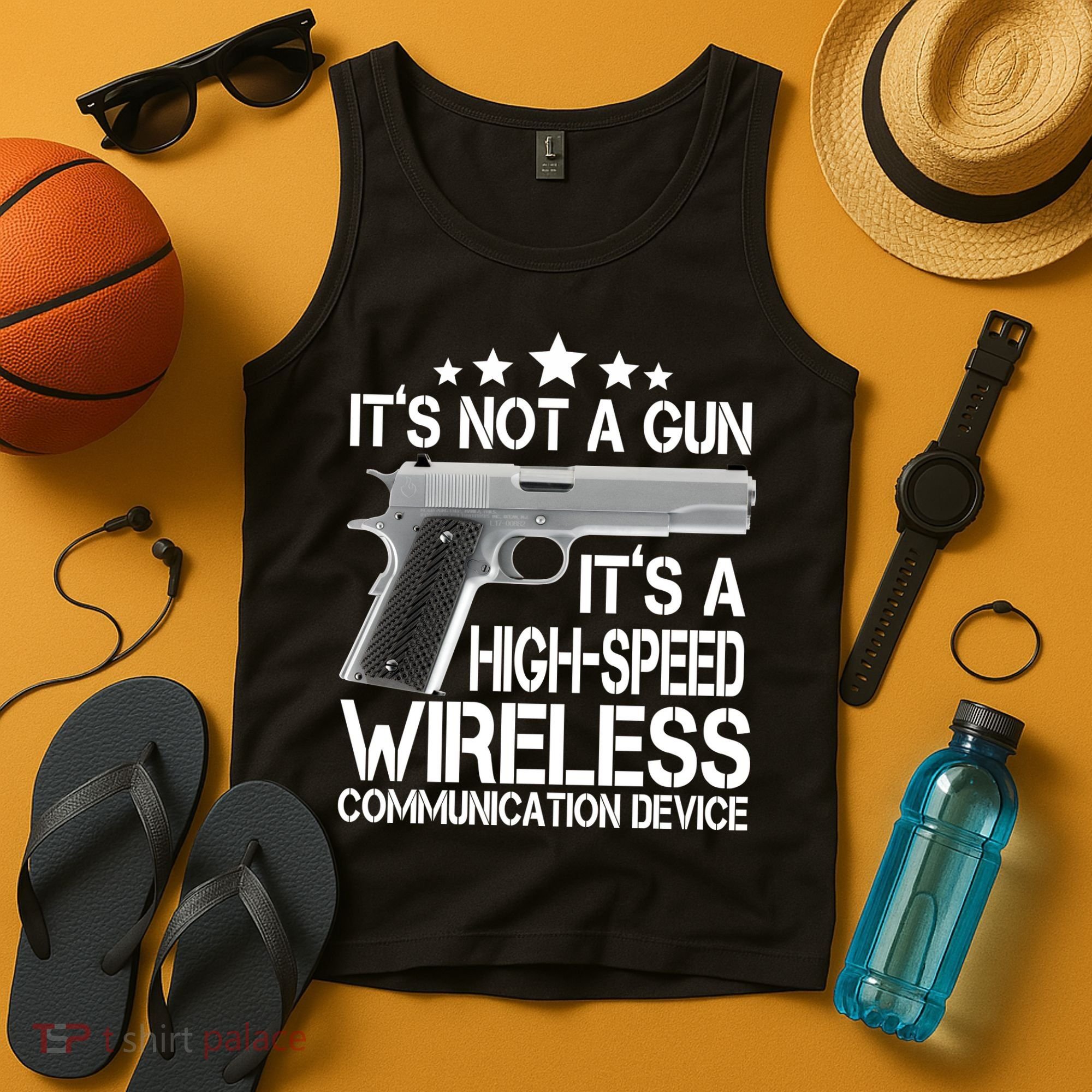 It's Not A Gun High Speed Wireless Communication Device Tank Top