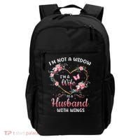 I'm not a widow I'm a wife to a husband with wings Backpack thumb 0