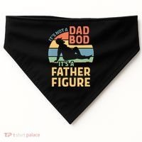 It's Not A Dad Bob It's A Father Figure Retro USA-Made Doggie Bandana thumb 0