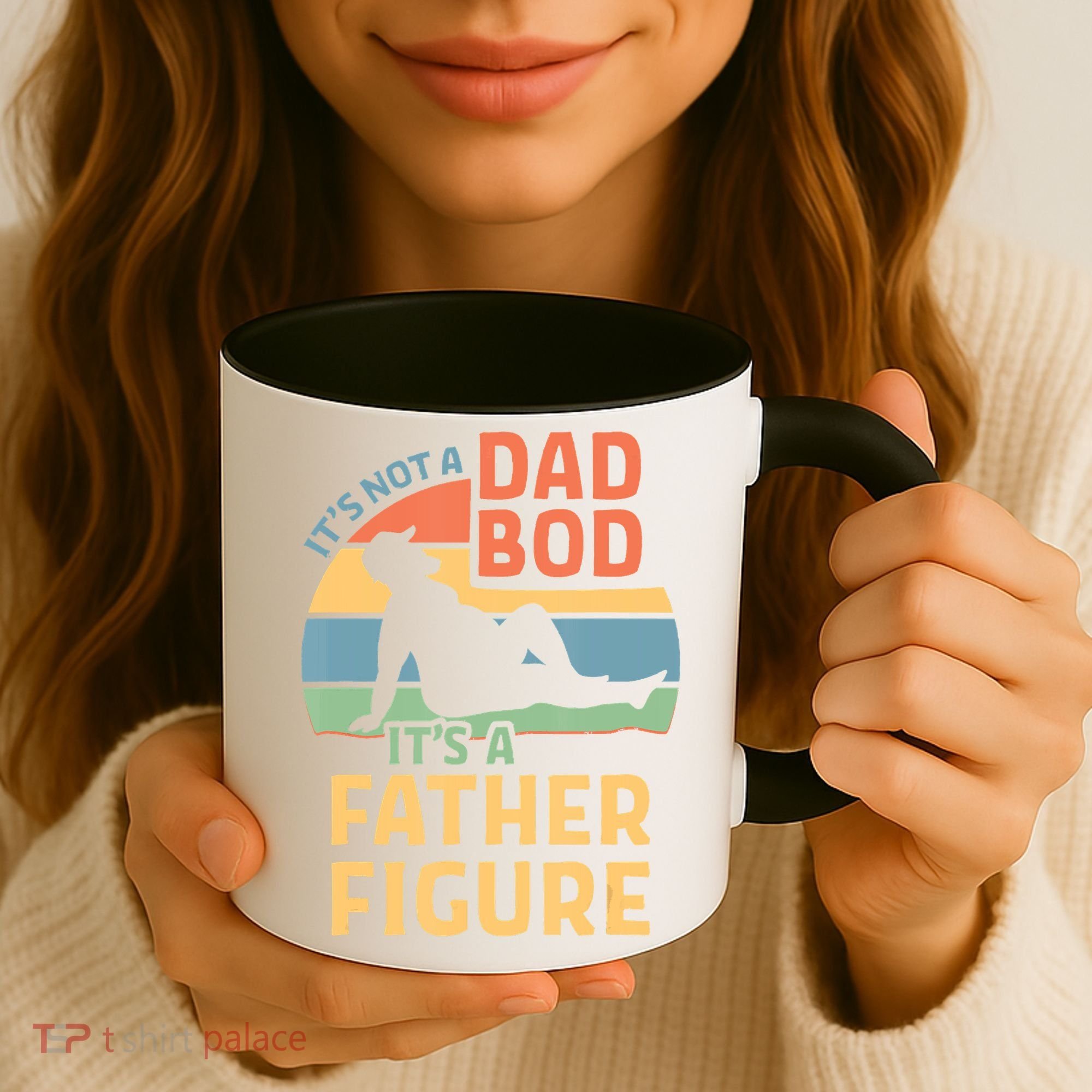 It's Not A Dad Bob It's A Father Figure Retro Coffee Mug