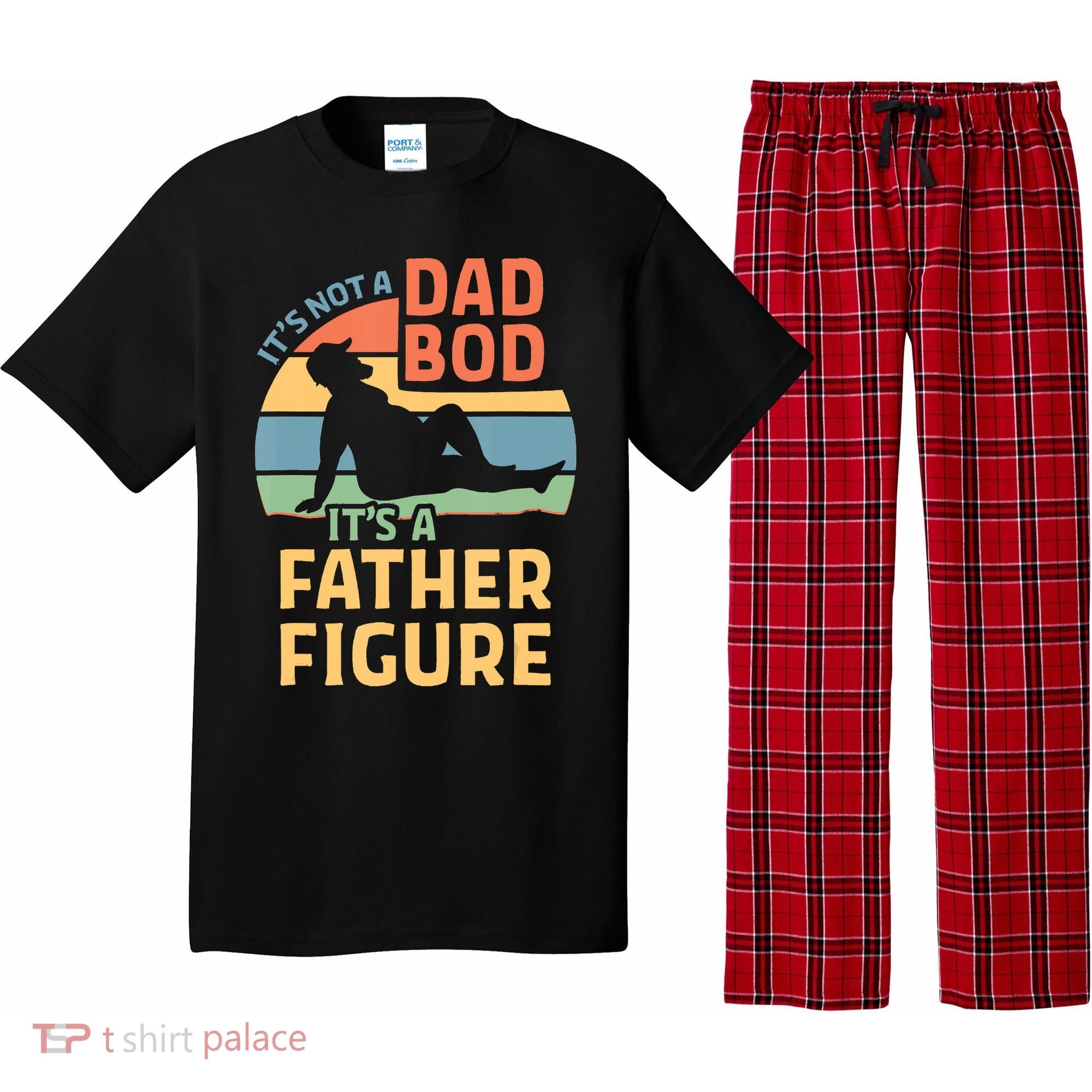 It's Not A Dad Bob It's A Father Figure Retro Pajama Set