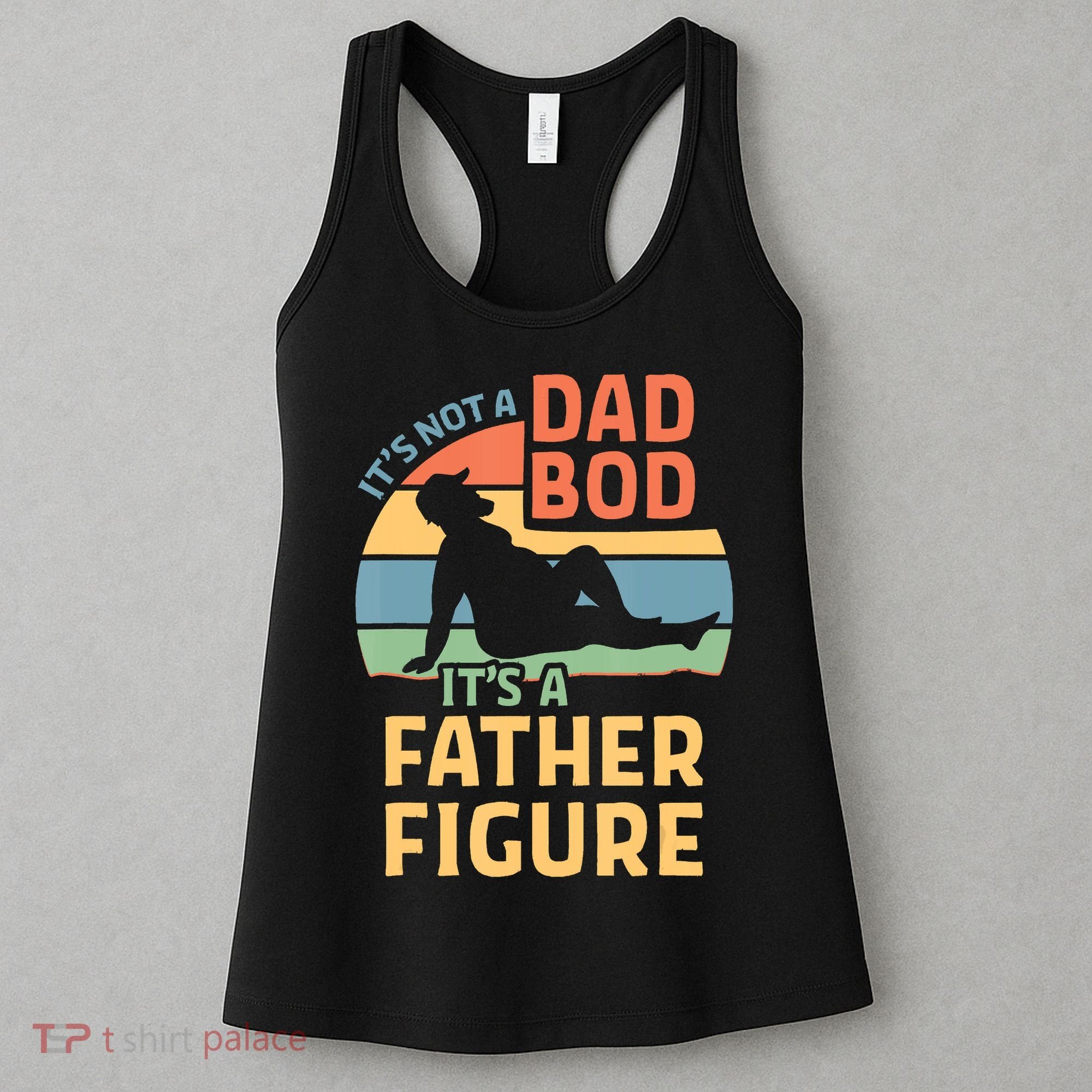It's Not A Dad Bob It's A Father Figure Retro Women's Tank Top