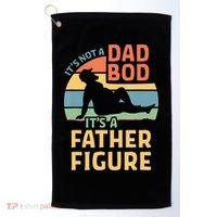 It's Not A Dad Bob It's A Father Figure Retro Golf Towel thumb 0