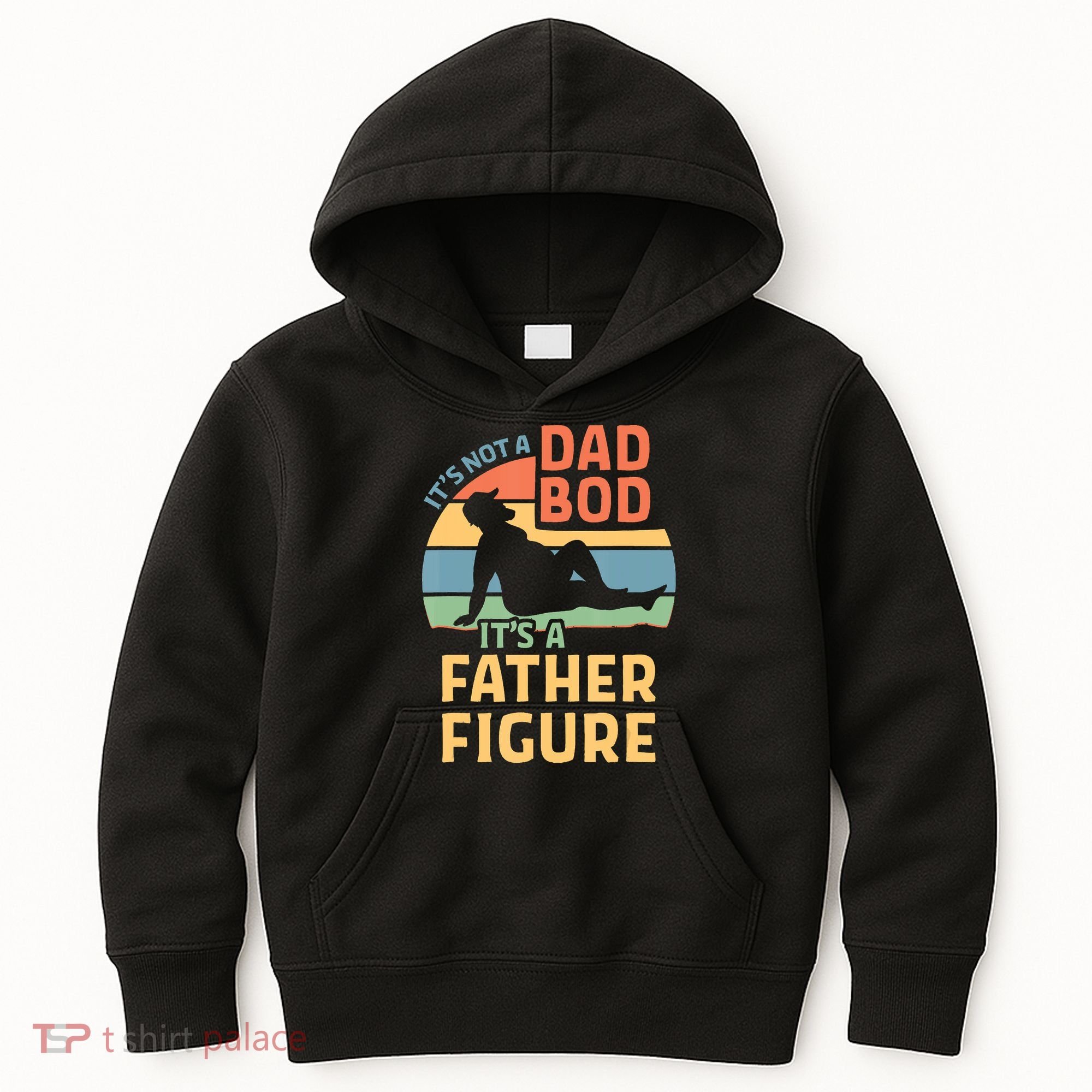 It's Not A Dad Bob It's A Father Figure Retro Kids Hoodie