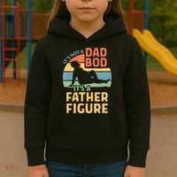 It's Not A Dad Bob It's A Father Figure Retro Kids Hoodie thumb 3