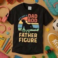 It's Not A Dad Bob It's A Father Figure Retro Kids T-Shirt thumb 3
