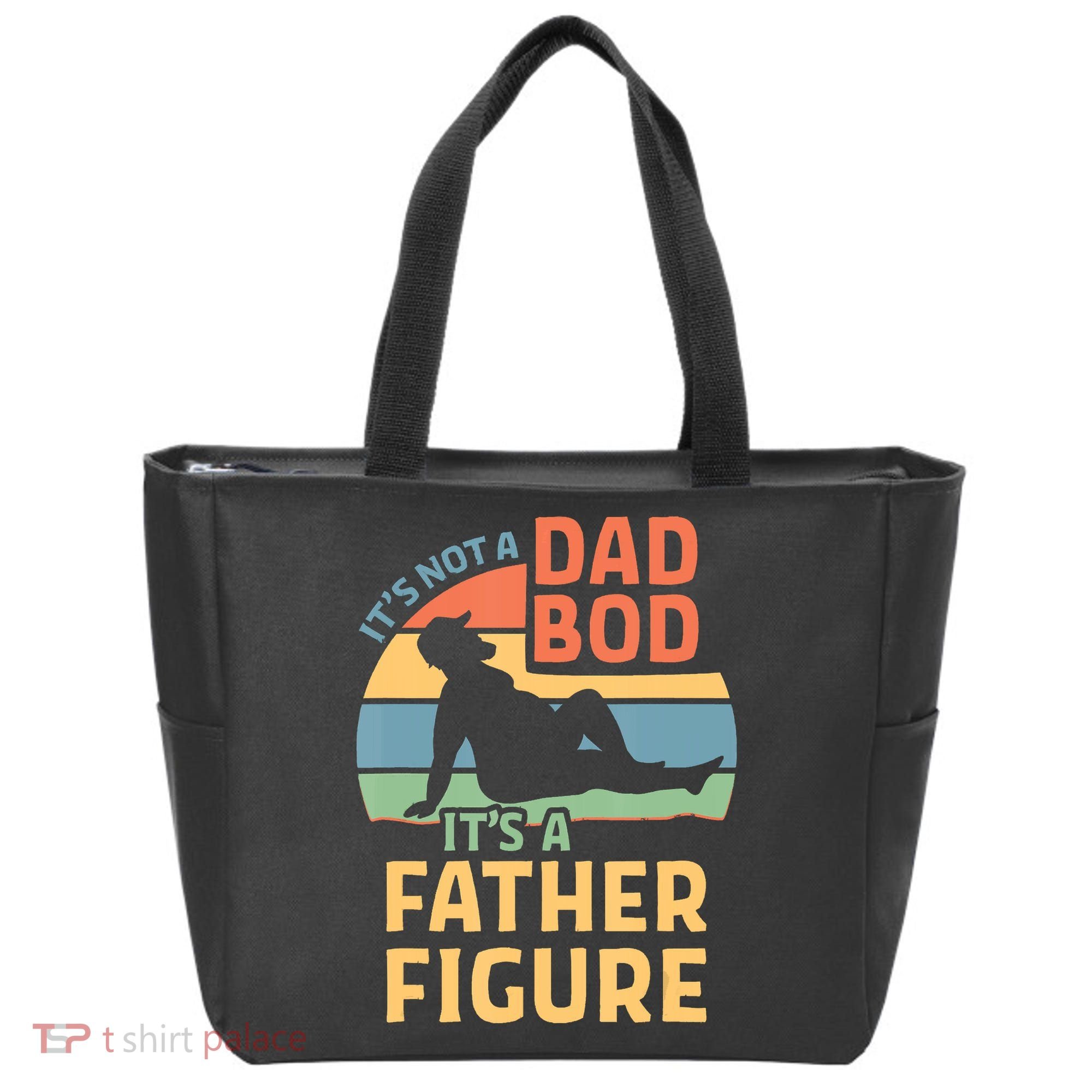 It's Not A Dad Bob It's A Father Figure Retro Tote Bag