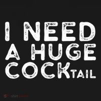 I Need A Huge Cocktail Funny Adult Humor Drinking Gift Visor thumb 3