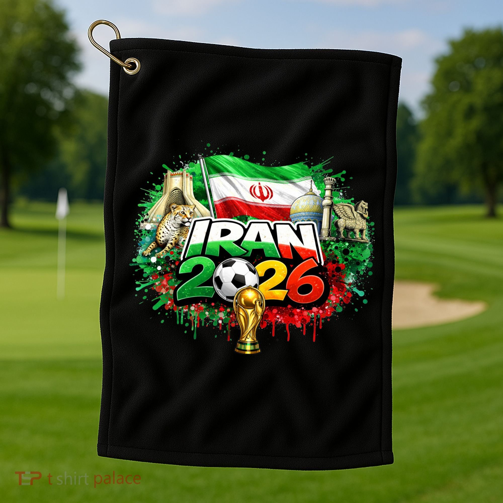 Iran North America Soccer Tournament 2026 Golf Towel
